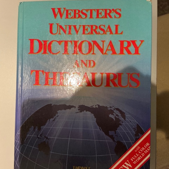 Vintage Webster’s Dictionary and Thesaurus - Picture 1 of 3